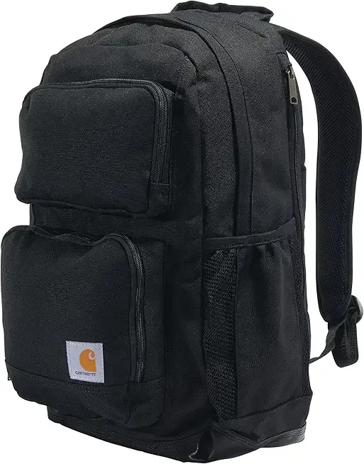 Carhartt 28L Dual-Compartment Backpack, Durable Pack with Laptop Sleeve and Duravax Abrasion Resistant Base, Black