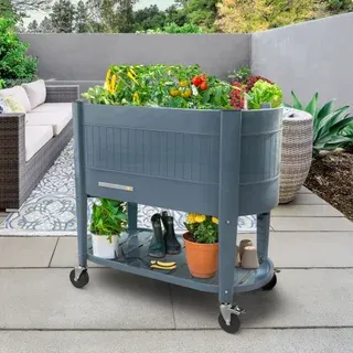 Permasteel Elevated Garden Bed With Casters