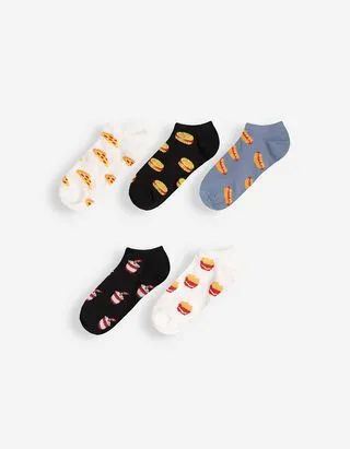 Calze sneakers - Confezione da 5 pezzi
