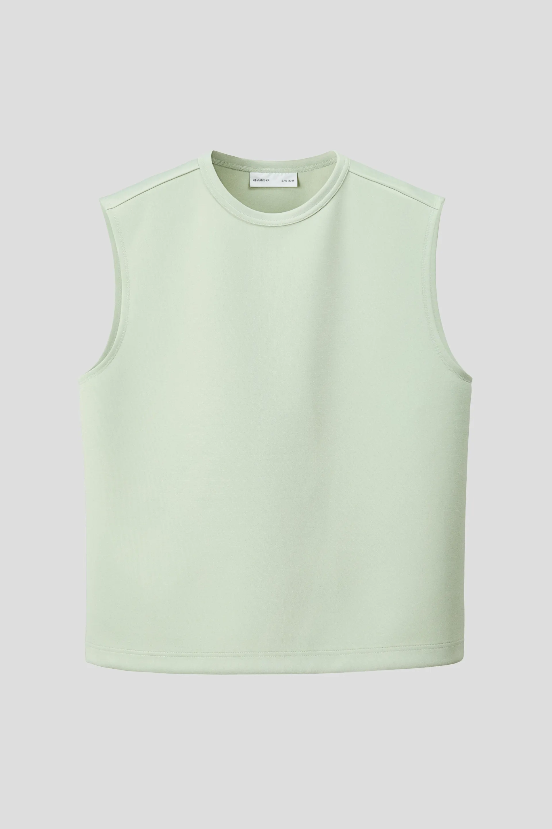 Top sin mangas Loose Fit en tela scuba