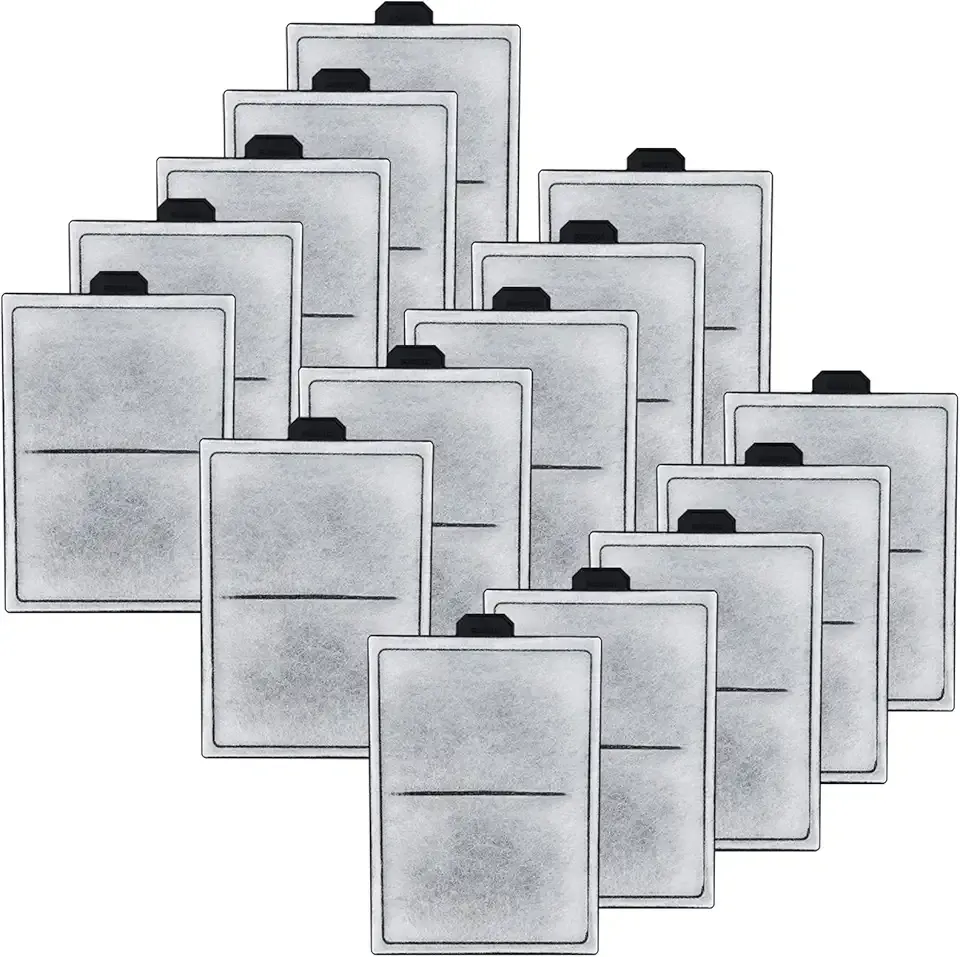 HiTauing 15 Packs PF-L Carbon Cartridges for PF20, PF30, PF40 and PF75 Power Filters