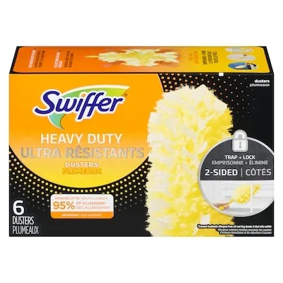 Dusters Heavy Duty Multi-Surface Duster Refills for Cleaning, Unscented, 6 Count