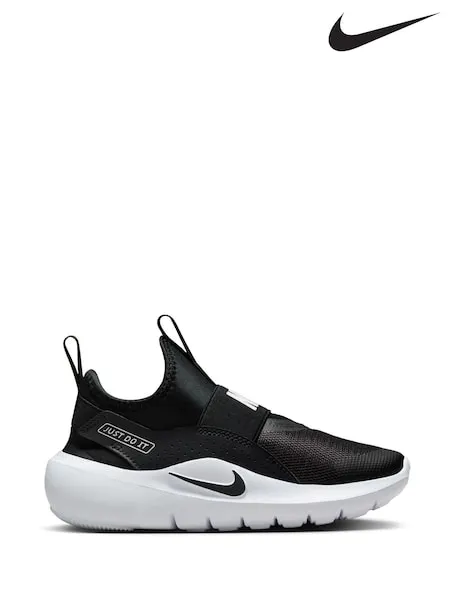 Nike Black/White Junior Flex Runner 4 Trainers