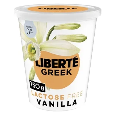 Greek 0% Lactose Free Yogurt, Vanilla, High Protein
