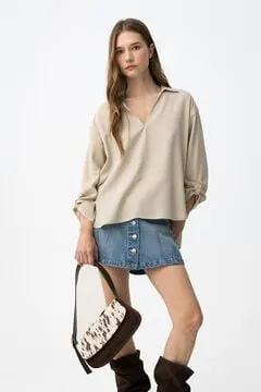 Blusa manga larga