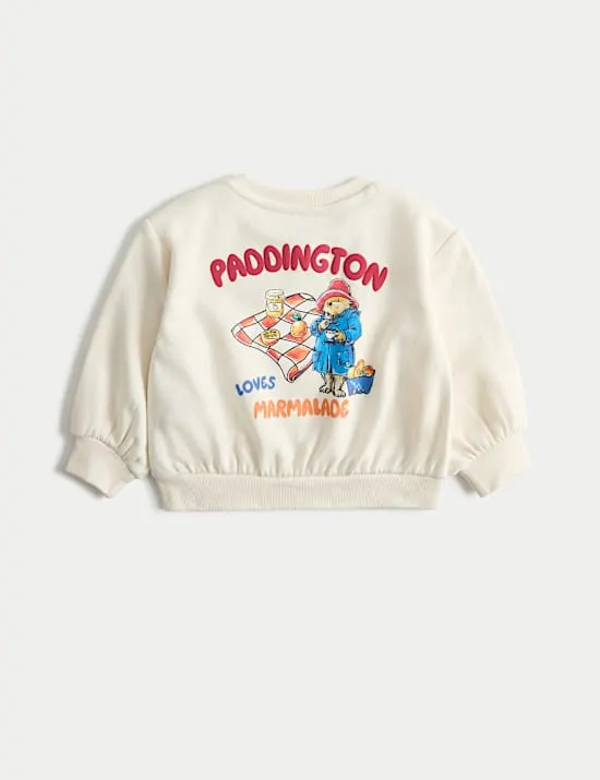 Sweater mit hohem Baumwollanteil und Paddington™-Motiv (0 M.–3 J.)