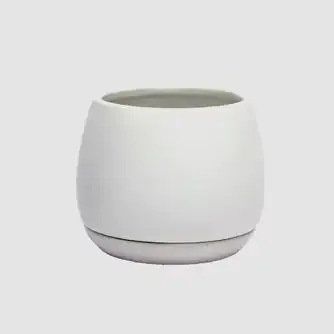 Boston Living Ainsley Round Planter Pot White 19.5cm