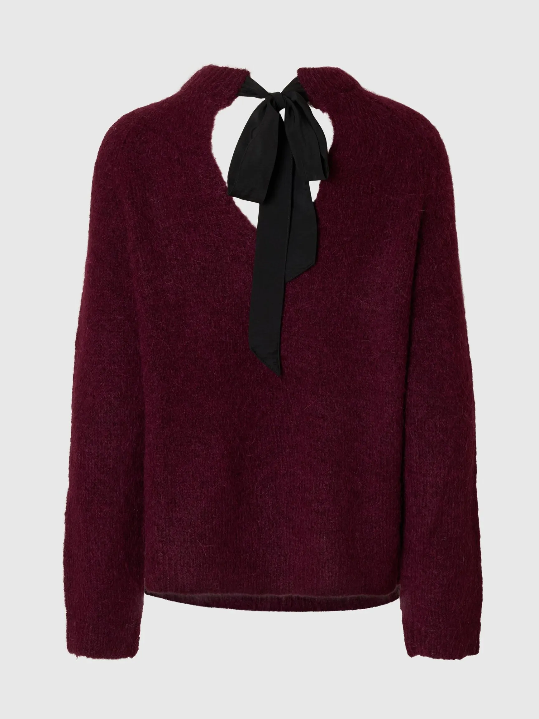 ALPAKKA ULLBLANDING SLØYFE JUMPER