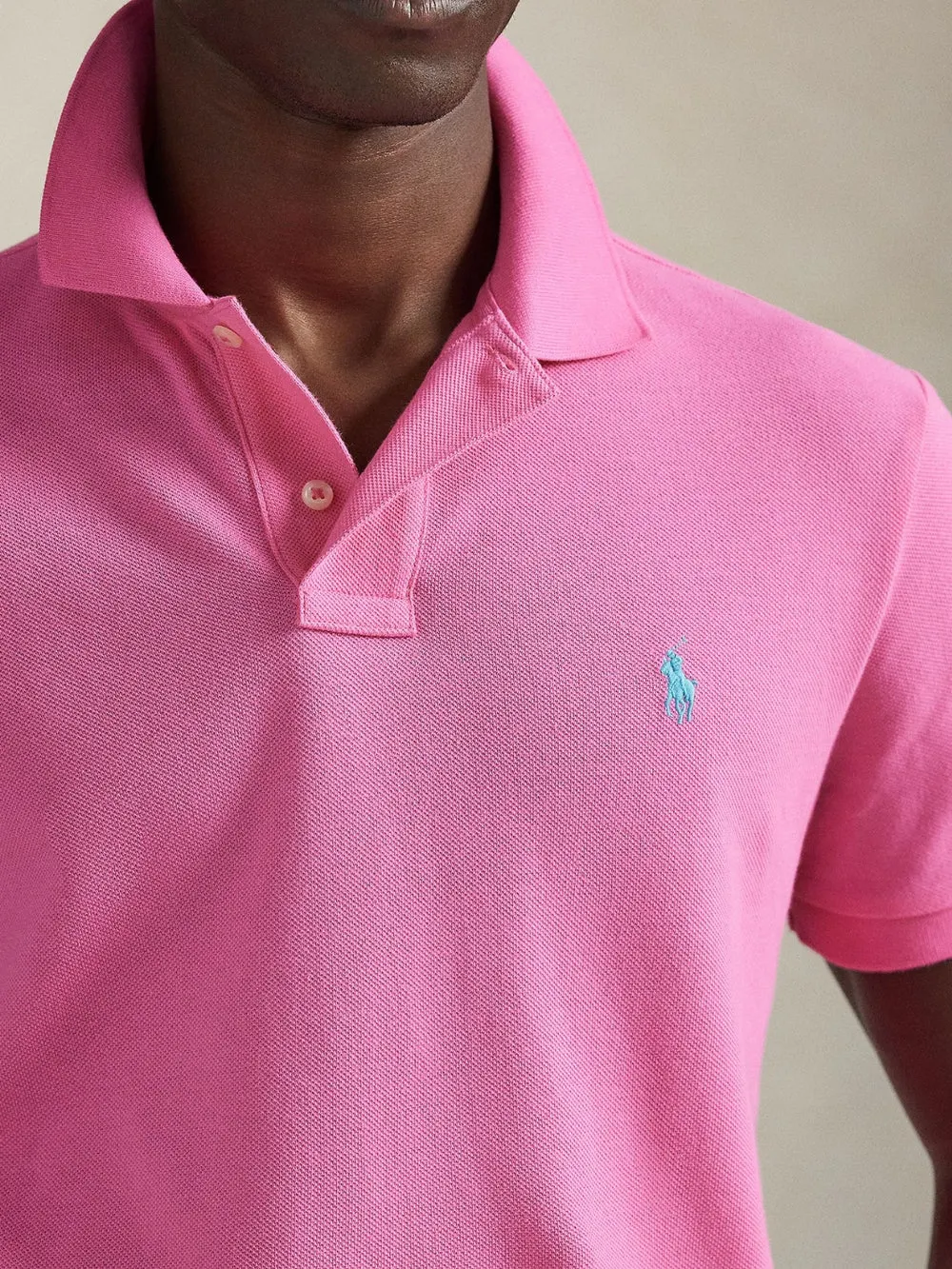 CUSTOM SLIM MESH POLO SHIRT