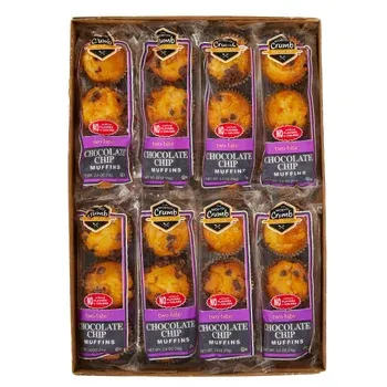 The Worthy Crumb, Mini Muffins, Chocolate Chip, 2.6 oz, 16 Count