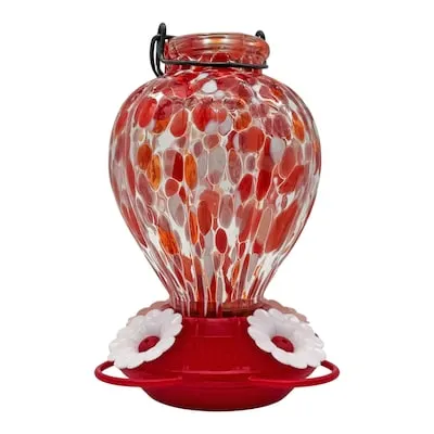 Glass Hanging Hummingbird feeder - 23-oz