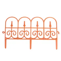 10 teiliges Gartenzaun-Set aus PP, ca. 58 x 33,5 cm