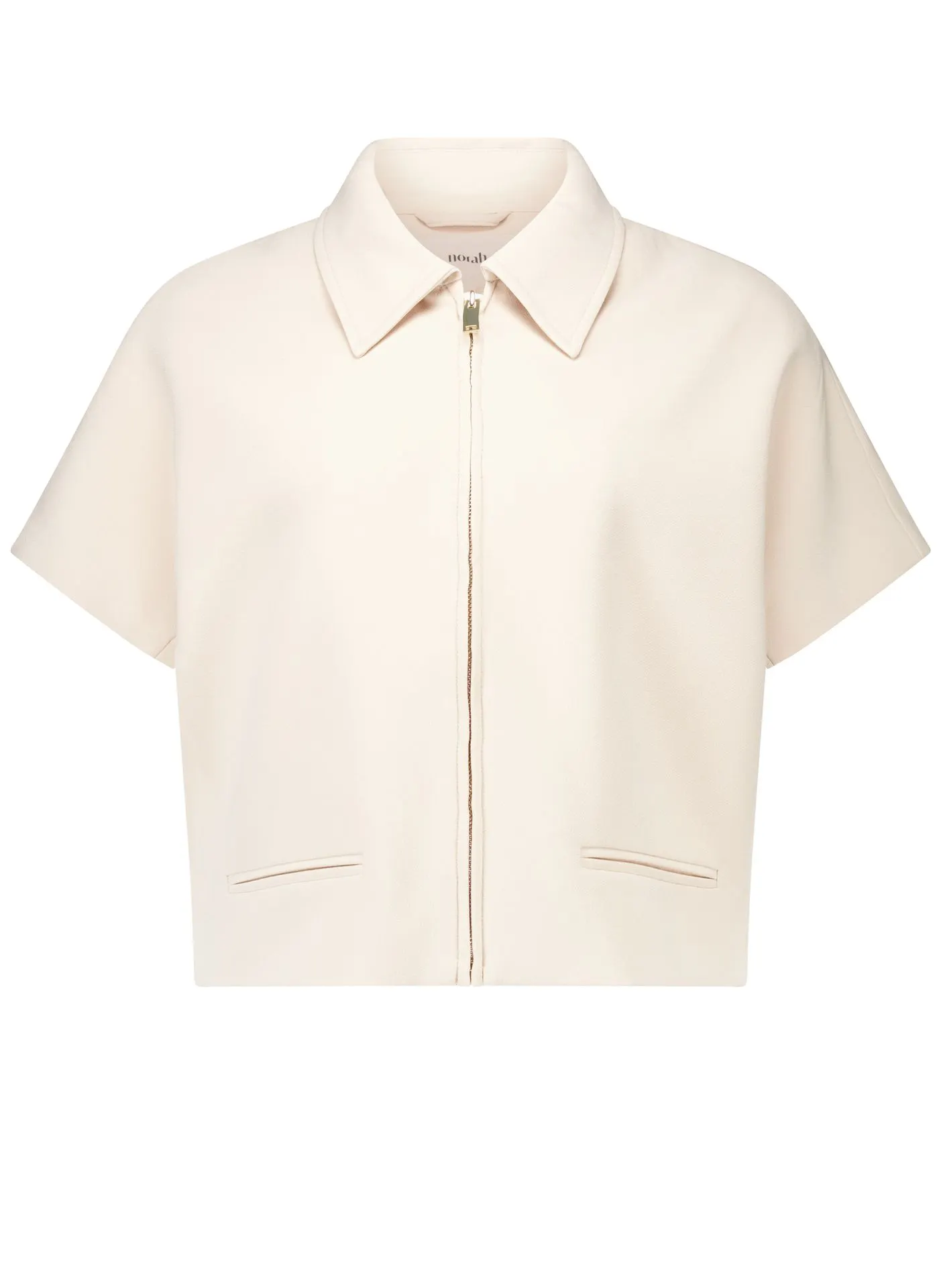 Ecru jasje met klassieke kraag