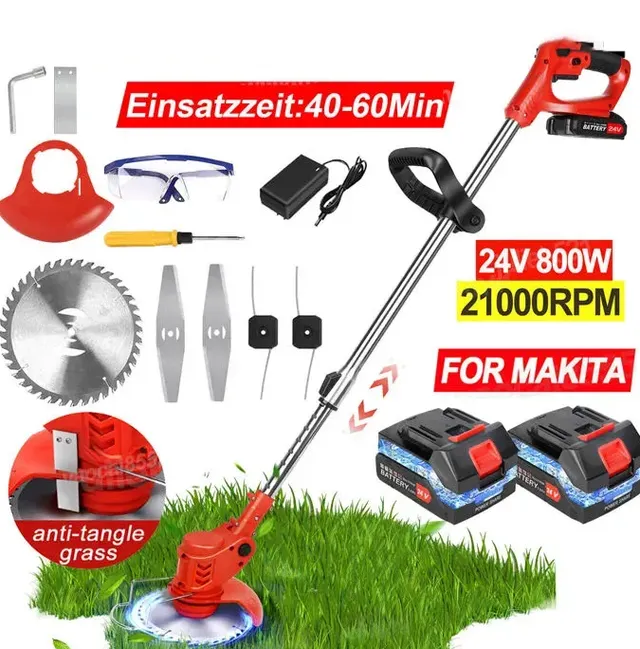 Tosaerba senza fili 24 V - Batteria a 2 celle - Leggero 3,2 kg