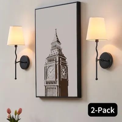 Lapps 4.7-in W 1 -Light Matte Black Farmhouse Wall Sconce