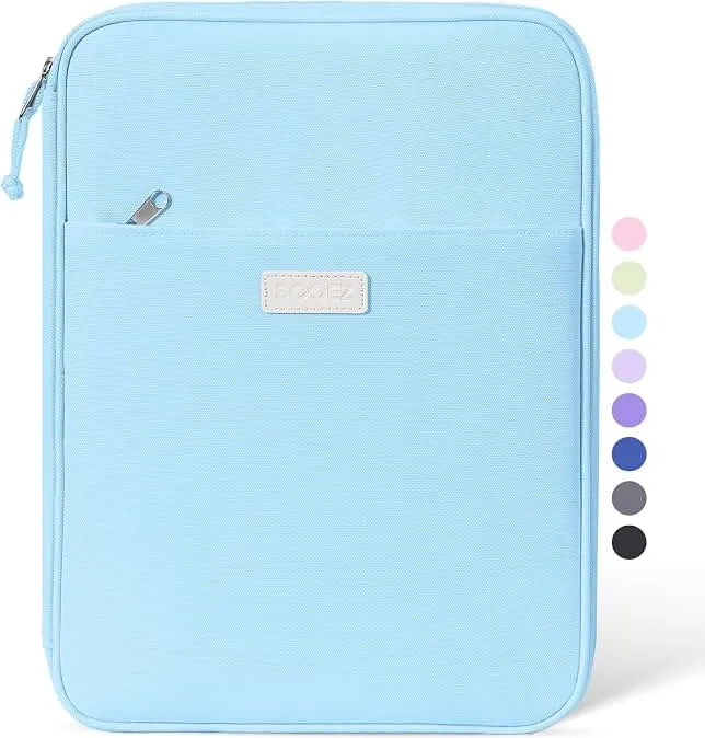 Sooez Zipper Binder Bag, 1 Inch Binders 3 Ring O-Ring, 5-Tab Divider Folder | Expanding File Folder, 500-Sheet Capacity Three Ring Binder,…