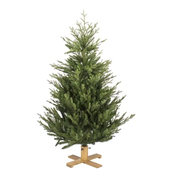Our Nordic Christmas 31HARKDG152 Arkansas Dark Green Wooden LB Base - 152 cm