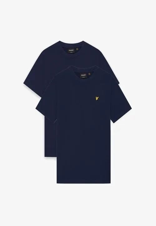Lyle & Scott 2 PACK - T-shirts - navy