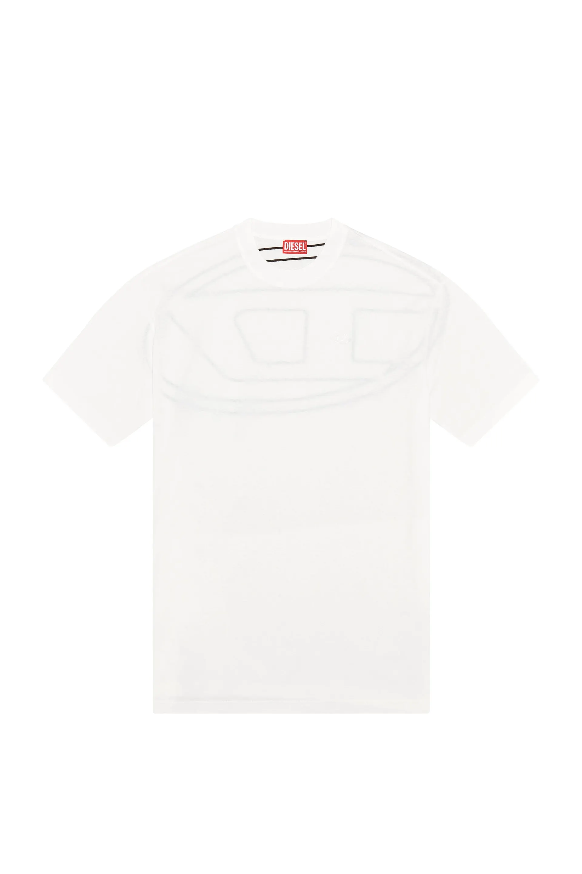 T-shirt with maxi oval D embroidery