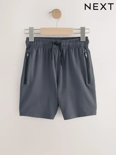 Black Light Weight Sports Shorts (3-16yrs)