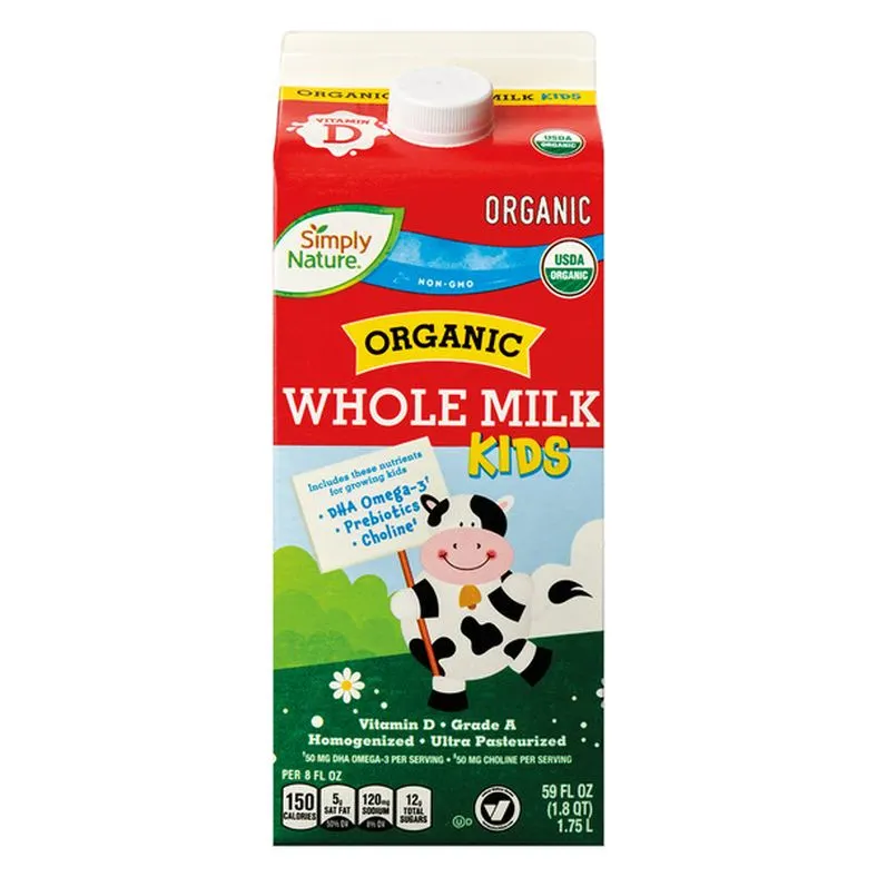 Simply Nature Kids Organic Whole Milk