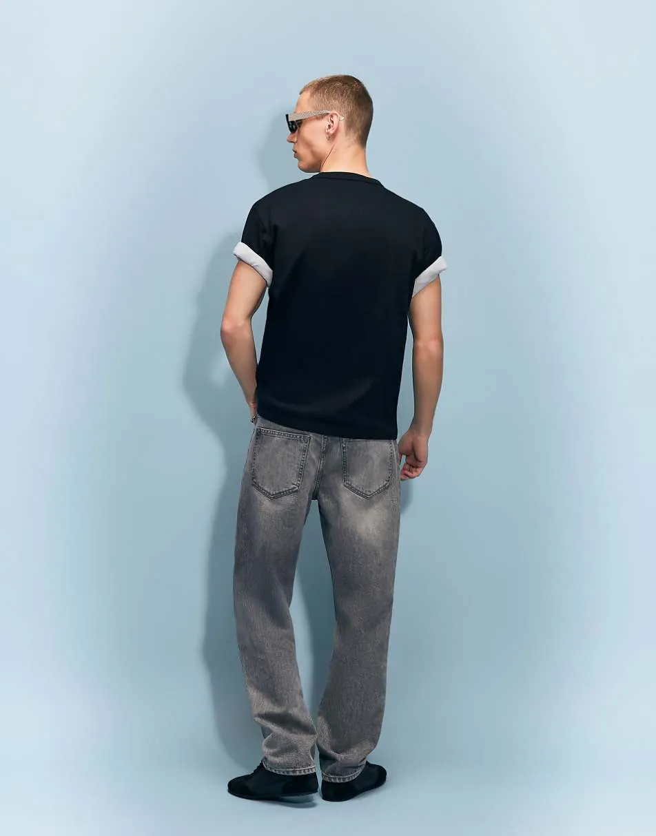 River Island Straight leg jeans in grey