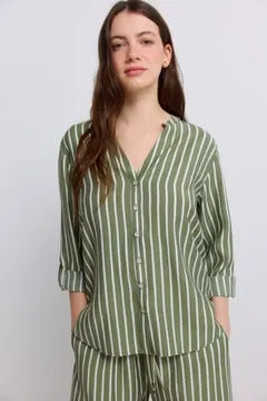 Blusa escote en uve
