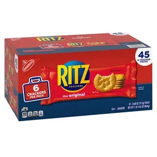 RITZ Crackers, Original, 0.68 oz, 45-count