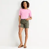 St. John's Bay Womens 7" Chino Short