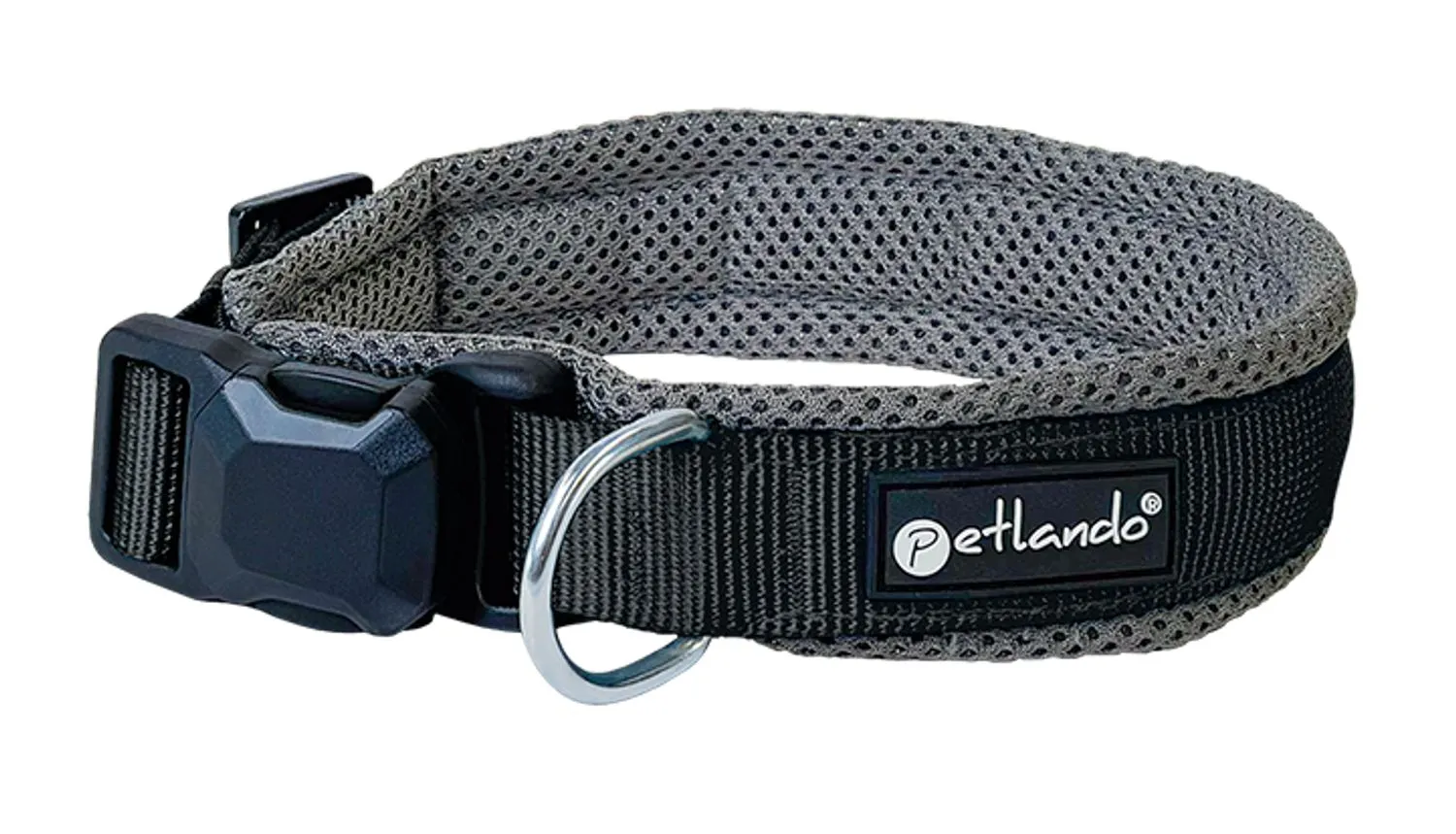 Petlando Magnetech halsband - Halsband - Zwart&Antraciet S