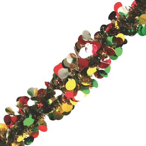 Enchanted Forest® 12' Multicolor Tinsel Christmas Garland with Dots