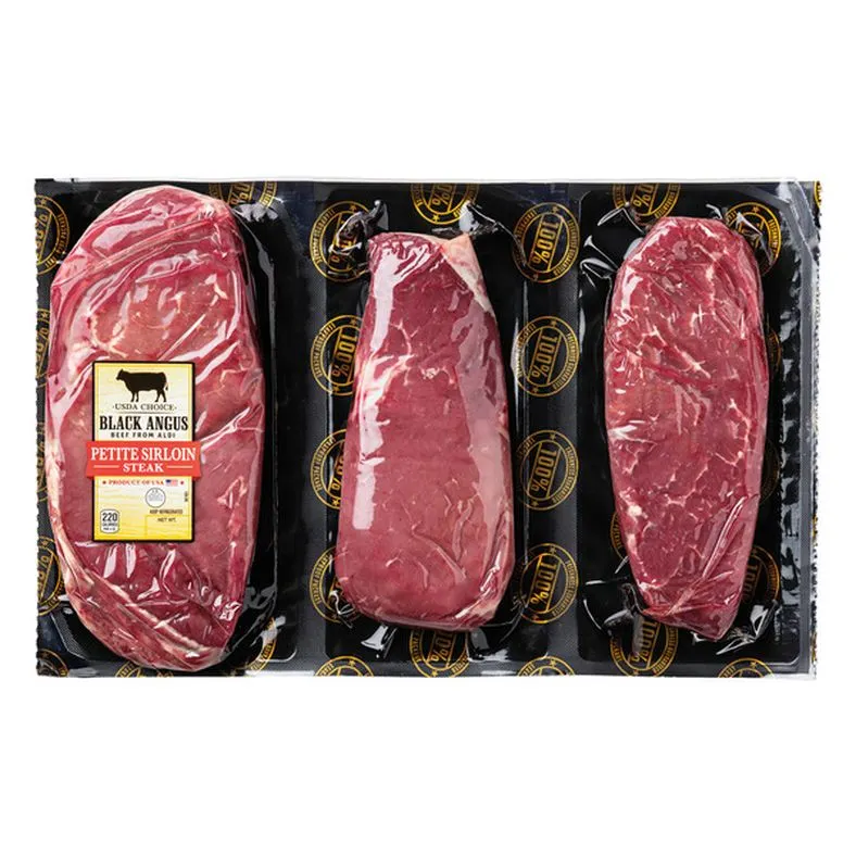 Black Angus Choice Beef Petite Sirloin Steaks
