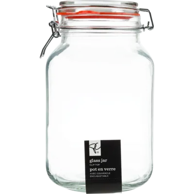Square Clip Top Jar 2L