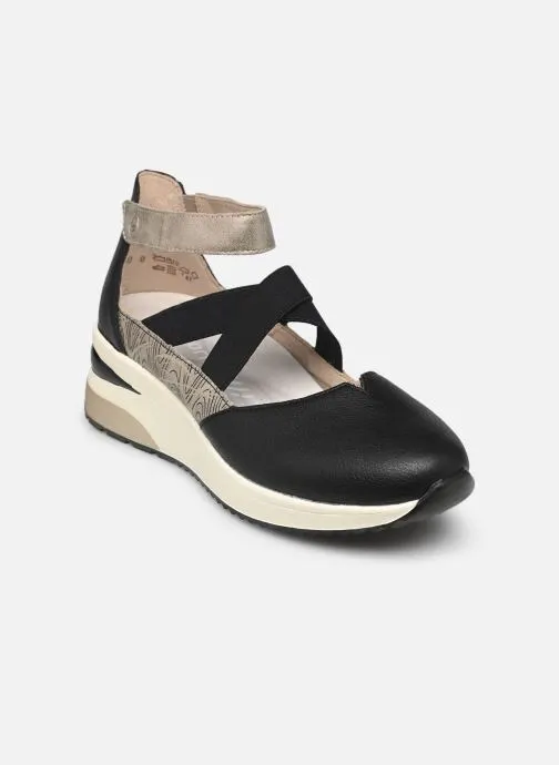 Lage sneakers D2411 dames zwart