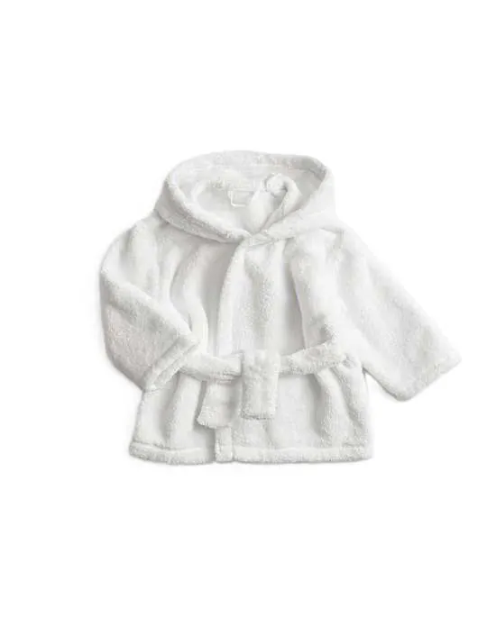 Bademantel aus reiner Baumwolle mit Kapuze (0–36 M.)
