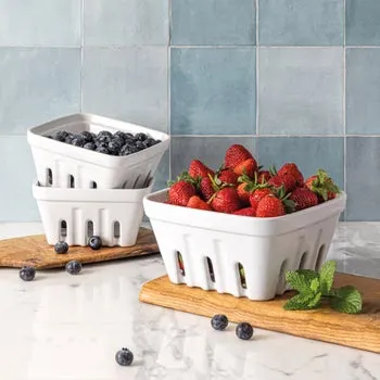 over&back 3-piece Multipurpose Berry Baskets