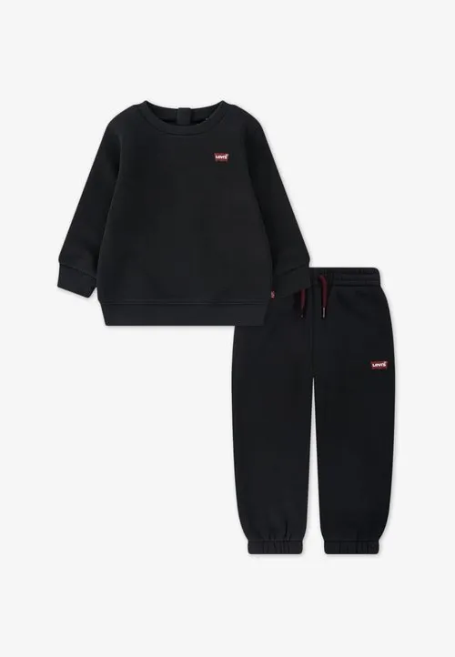 CREW JOGG SET UNISEX - Treningsdress - jet black