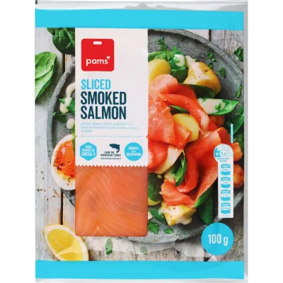 Pams Sliced Smoked Salmon 100g