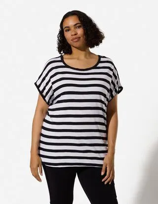 Maglia - Righe - Nero