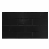 Revestimiento Subway negro piso pared interior 31 x 53 cm