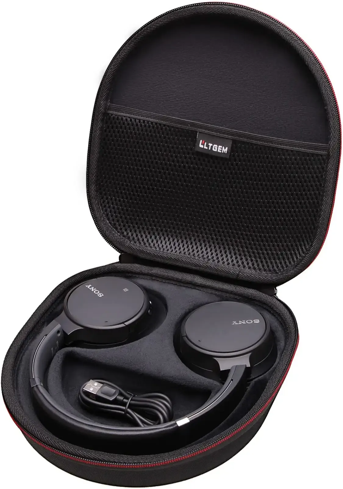 LTGEM Case Compatible with Sony WH-CH720N / WH-CH520 / WHCH710N / WH-CH510 Headphones, Hard Travel Carrying Case for Sony WH-CH720N / WH-CH52 Headphones(Black)