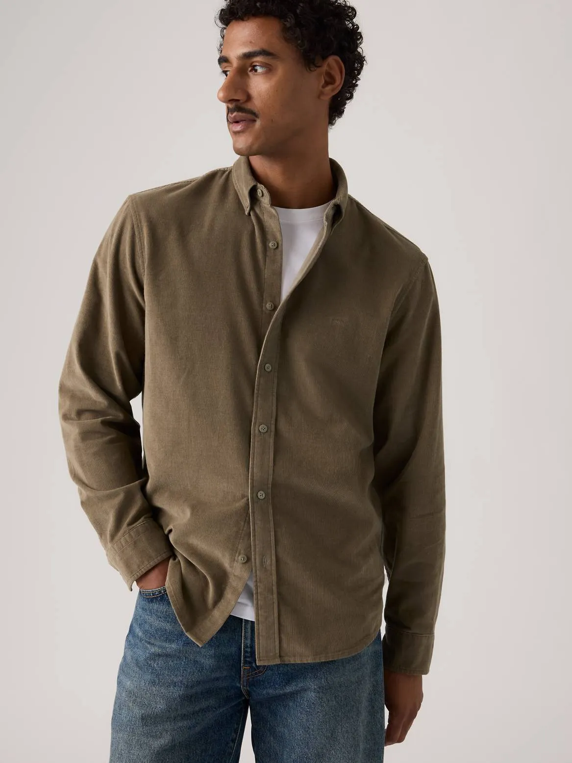 Authentic Button-Up Corduroy Shirt