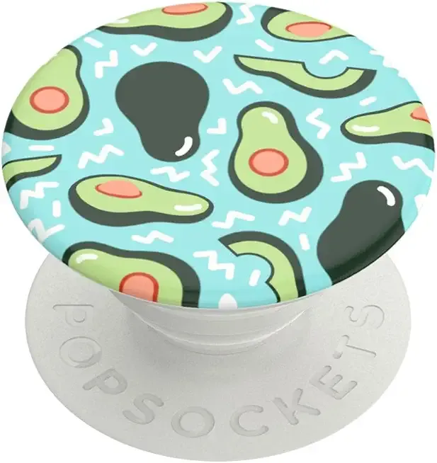PopSockets Phone Grip with Expanding Kickstand, Adhesive Grip - Avocado Party Blue