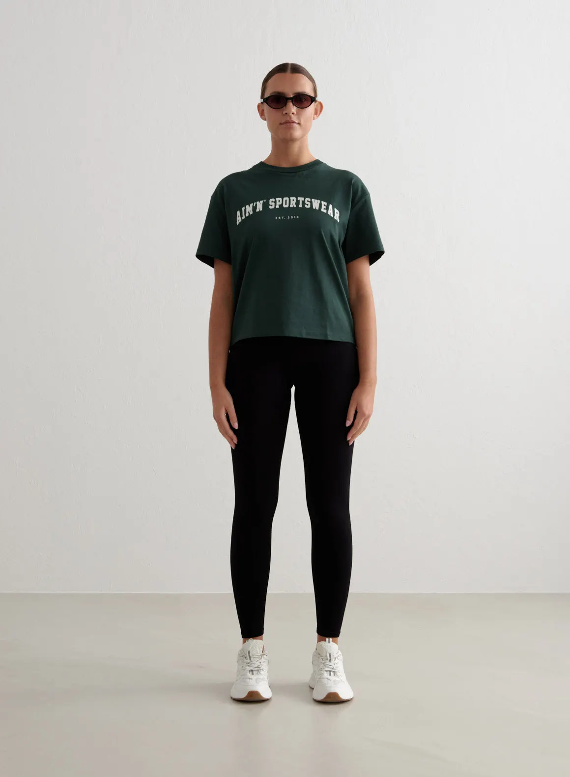 Deep Emerald Varsity Boxy T-shirt