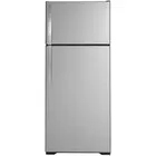 GE 17.5 CuFt Top-Mount Refrigerator in Fingerprint Resistant Stainless Steel with High-Gloss Handles