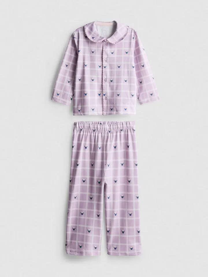 0–36 mois | Pyjama en coton à carreaux Disney Minnie Mouse