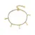 Armband in edelstaal met sterren en zirkonia's