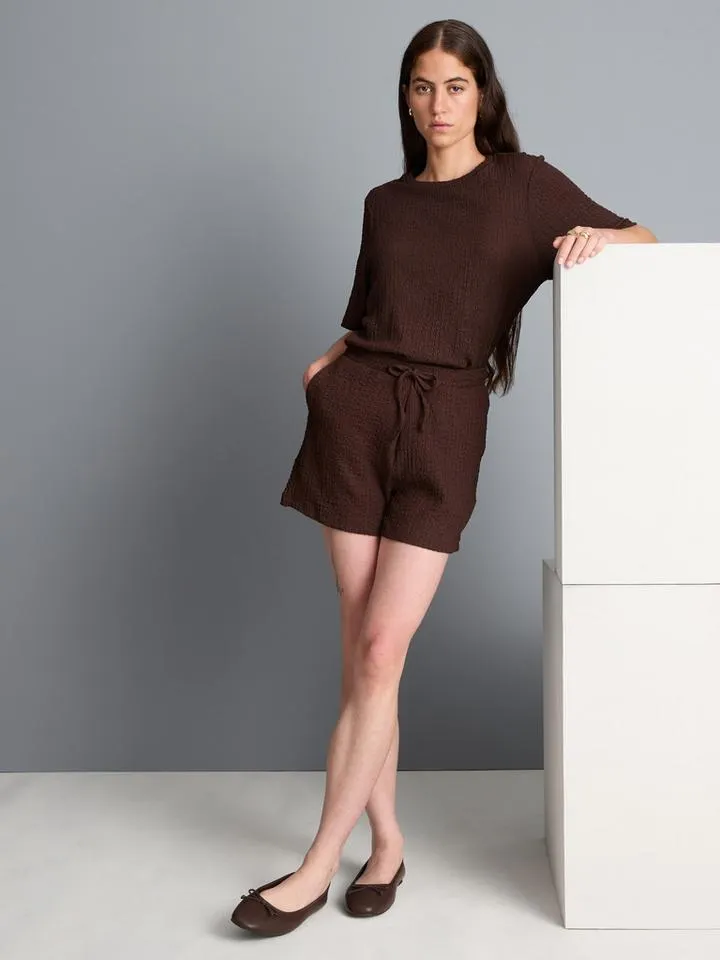 Short décontracté texturé