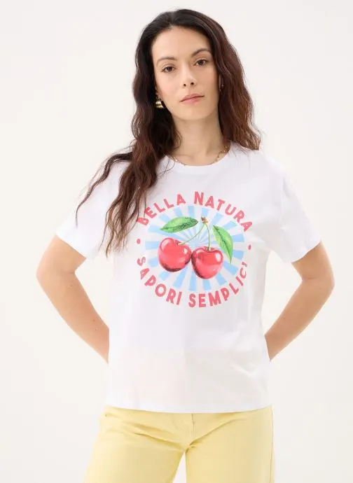T-shirts met korte mouwen TFOOD dames wit