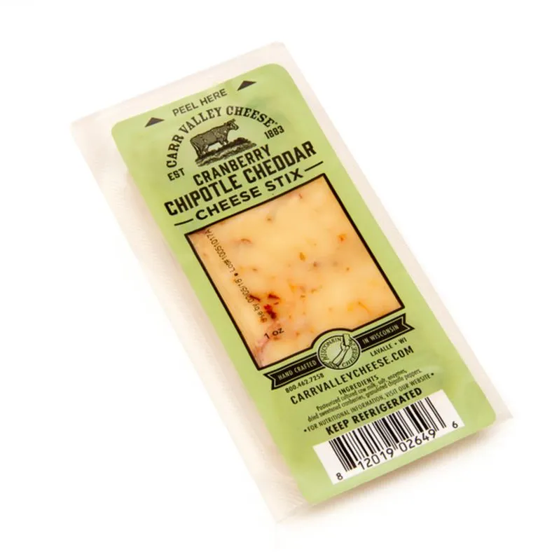 Carr Valley Cheese Cranberry Chipotle Cheddar Cheese Stix